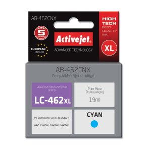 Activejet AB-462BNX bl�k til Brother-printer, Erstatning Brother LC-462XLBK; Supreme; 64 ml; sort.