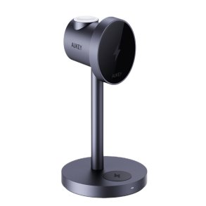 AUKEY MagFusion 3-IN-1 Fastcharger Mobiltelefon Sort USB Indendrs