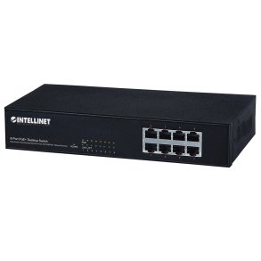 Intellinet 560764 netvrksswitch Fast Ethernet (10/100) Strm over Ethernet (PoE) Sort
