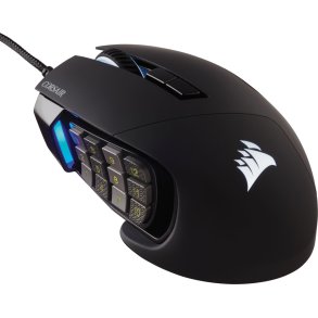 Corsair Scimitar RGB Elite mus Hjre hnd USB Type-A Optisk 18000 dpi
