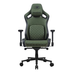 COUGAR DEFENSOR S ARMY GREEN F Universal gamingstol Polstret s�de Gr�n