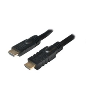 LogiLink CHA0020 HDMI-kabel 20 m HDMI Type A (Standard) Sort