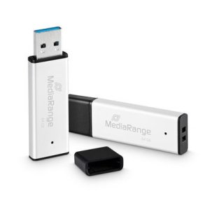 MediaRange MR1901 USB-n�gle 64 GB USB Type-A 3.2 Gen 1 (3.1 Gen 1) Sort, S�lv