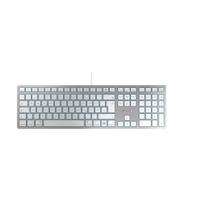 CHERRY KC 6000C FOR MAC tastatur Universel USB QWERTZ Tysk S�lv