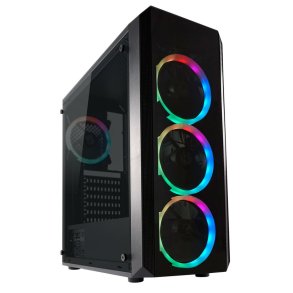 LC-Power Gaming 703B - Quad-Luxx Midi Tower Sort