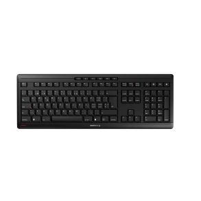 CHERRY Stream Wireless tastatur Universel RF tr�dl�s + USB QWERTZ Schweizisk Sort