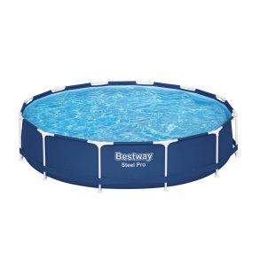 Bestway 56706 / 23 swimmingpool til over jorden Indrammet pool Rund 6473 L Bl�