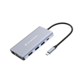 Conceptronic DONN20G dockingstation Ledningsf�rt USB 3.2 Gen 1 (3.1 Gen 1) Type-C Gr�