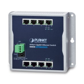 PLANET WGS-803 netv�rksswitch Ikke administreret L2 Gigabit Ethernet (10/100/1000) Sort