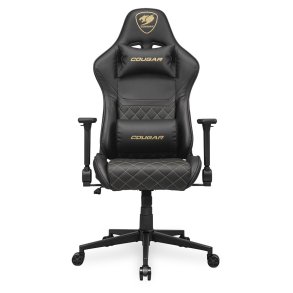 COUGAR CGR-AO2-GLB Universal gamingstol Polstret s�de Sort, Guld