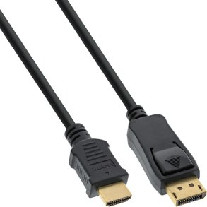 InLine 17183 videokabel adapter 3 m DisplayPort HDMI Type A (Standard) Sort