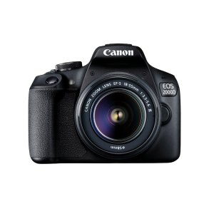 Canon EOS 2000D + EF-S 18-55mm f/3.5-5.6 III SLR kamerast 24,1 MP CMOS 6000 x 4000 pixel Sort