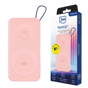 3MK PastelUp 10000 mAh Tr�dl�s opladning Lyser�d