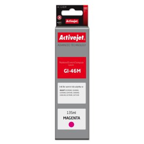 Activejet AC-G46M Bl�kpatron til Canon-printer, erstatning for Canon GI-46M; Supreme; 135 ml; lilla