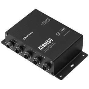 Teltonika ATRM50 5G Router for Transportation, Ultra-High Cellular Speeds, M12 CONNECTORS, DUAL SIM & eSIM, EN 45545-2 and EN 50155, PSU not included tr�dl�s router Gigabit Ethernet Dual-band (2,4 GHz / 5 GHz) Sort
