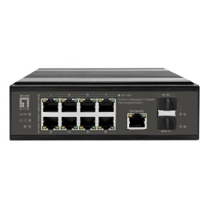 LevelOne Industr.PoE+Switch  8x2.5G PoE/2x1G/10G SFP+Uplinks