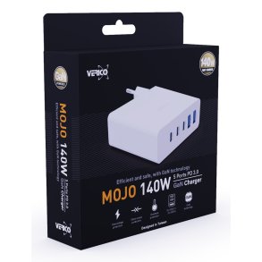 Verico 4OJ-ABGWE1-N1 oplader til mobil enhed Laptop, Smartphone, Tablet, Telefon Hvid Vekselstr�m Hurtig opladning Indend�rs