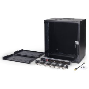 Digitus DN-49207-SET stativ 12U V�gmonteret stativ Sort