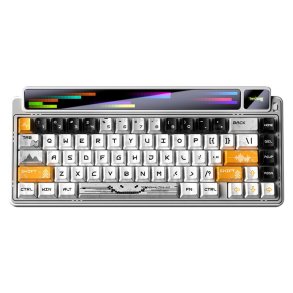 AULA Gasket AMG65 White LightFeather RGB-tastatur