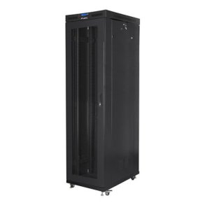 Lanberg FF01-8047-23BL stativ 47U Fritstende reol Sort