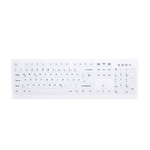 Contour Design Active Key AK-C8100F-FUS-W/GE tastatur Medicinsk RF tr�dl�st QWERTZ Tysk Hvid