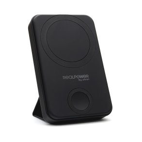 RealPower 444408 powerbank 10000 mAh Tr�dl�s opladning Sort
