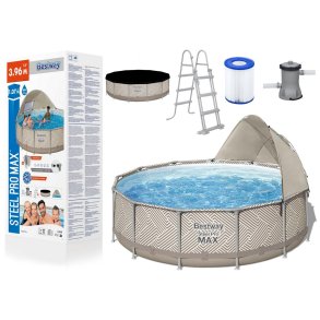 Bestway 20079 swimmingpool til over jorden Indrammet pool