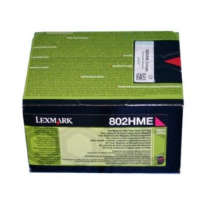 Lexmark 80C2HME tonerpatron 1 stk Original Magenta