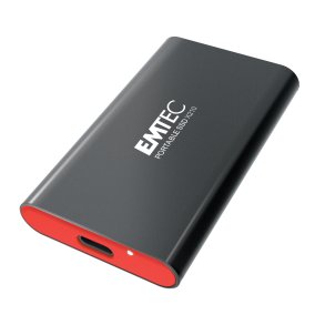 Emtec X210 ELITE 2 TB USB Type-C 3.2 Gen 2 (3.1 Gen 2) Sort, Rd
