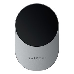 Satechi ST-Q2CCM oplader til mobil enhed Smartphone Sort, Gr� Cigart�nder Tr�dl�s opladning Hurtig opladning Automatisk