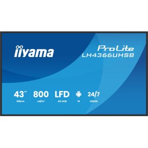 iiyama LH4366UHSB-B1AG skilte display Digital fladpaneldisplay 109,2 cm (43