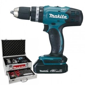 Makita DHP453SYEX elektrisk skruetrkker & slagbor 19500 rpm Sort, Bl