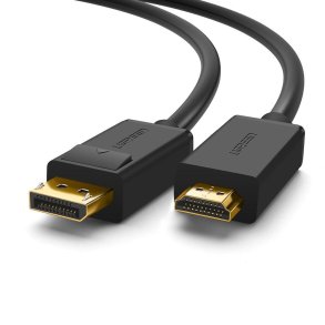 Ugreen 10203 videokabel adapter 3 m DisplayPort HDMI Sort