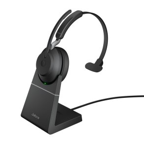 Jabra Evolve2 65 Headset Tr�dl�s Kontor/Callcenter USB Type-C Bluetooth Sort