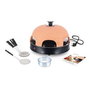 Emerio PO-115984 pizza fremstiller & ovn 6 pizza(er) 1200 W Sort, Orange