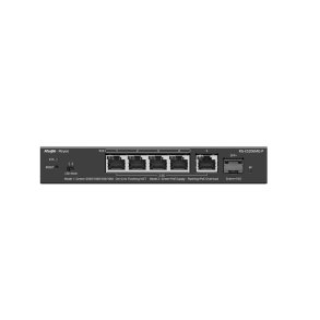 Ruijie Networks RG-ES206MG-P netv�rksswitch Administreret L2 2.5G Ethernet (100/1000/2500) Str�m over Ethernet (PoE) Bord-/v�gmontering Sort