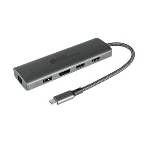 Alcasa HUB-C001A interface hub USB Type-C 5000 Mbit/s Anthracit