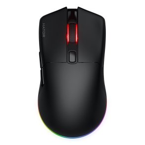 HATOR Pulsar 3 Wireless mus Spil Ambidextrous RF Wireless + Bluetooth + USB Type-C Optisk 12000 dpi