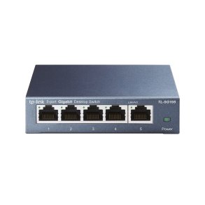 TP-Link TL-SG105 netv�rksswitch Ikke administreret L2 Gigabit Ethernet (10/100/1000) Sort