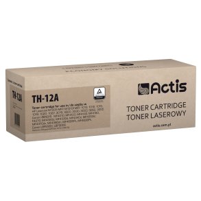 Actis Tonerpatron TH-12A (erstatning HP 12A Q261212A, Canon FX-10, Canon CRG-703; Standard; 2000 sider; sort)