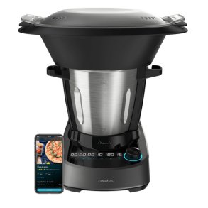 Cecotec 04341 foodprocessor 1600 W 3,3 L Sort, Rustfrit st�l Indbyggede v�gte