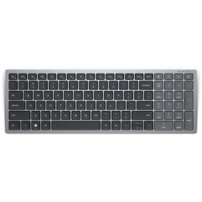 DELL KB740 tastatur Kontor RF tr�dl�s + Bluetooth QWERTY US International Gr�, Sort