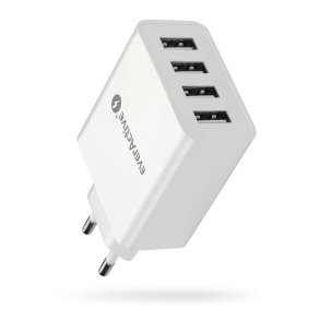 Charger 4 x USB 5A white