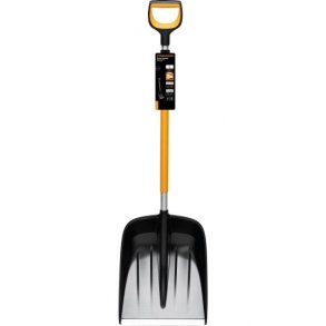 Fiskars 1057177 skovl & spartel Sneskovl Metal Sort, Orange