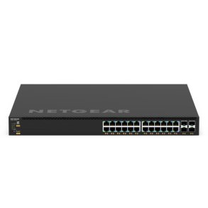 NETGEAR GSM4328-100AJS Administreret L3 Gigabit Ethernet (10/100/1000) Str�m over Ethernet (PoE) 1U Sort