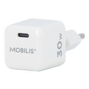 Mobilis 001383 oplader til mobil enhed Universel Hvid Vekselstr�m Hurtig opladning Indend�rs