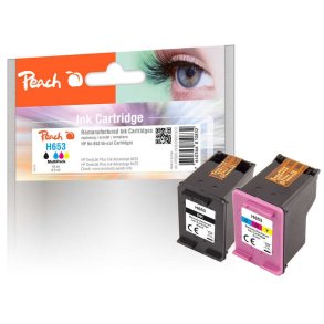 Peach PI300-1045 bl�kpatron 2 stk Kompatibel Sort, Bl�, Magenta, Gul