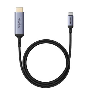 Baseus High Definition Series Fleksibelt USB C til HDMI8K-kabel 1,5 m Sort