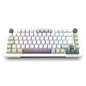 Inca IKG-455 tastatur Spil USB + RF Wireless + Bluetooth QWERTY Tysk Hvid