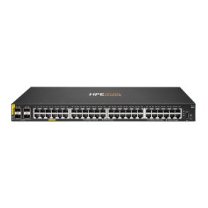HPE Aruba Networking CX 6100 48G Class4 PoE 4SFP+ 370W Switch Administreret L3 Gigabit Ethernet (10/100/1000) Strm over Ethernet (PoE) 1U Sort